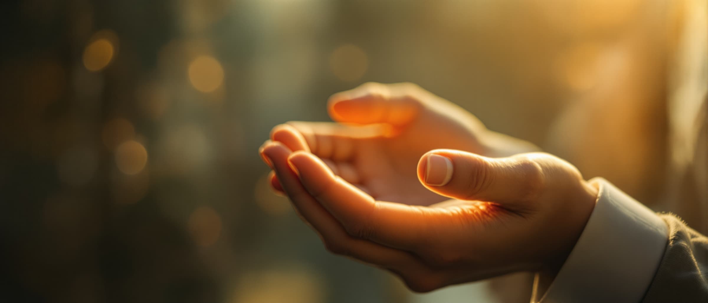 Abstract, warm-toned image evoking generosity and support — illustrative, AI-generated imagery, not a photograph of any real donor, client, or staff member.